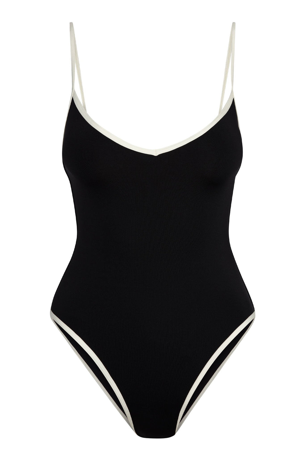Bañador Ravello Black/Ivory – Diseño Bicolor Elegante en Negro y Marfil