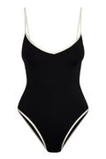 Bañador Ravello Black/Ivory – Diseño Bicolor Elegante en Negro y Marfil