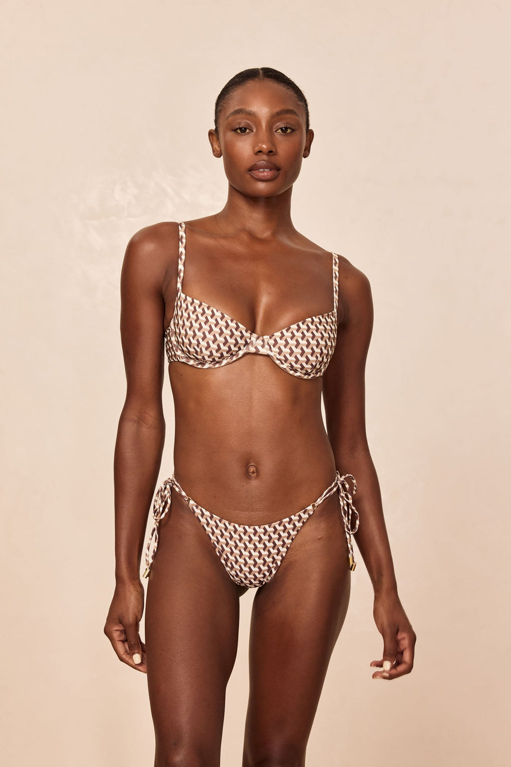 Braga de Bikini Hanalei Husk Geo – Diseño Geométrico Elegante
