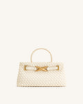 Elora | Bolso Tote Tejido Blanco