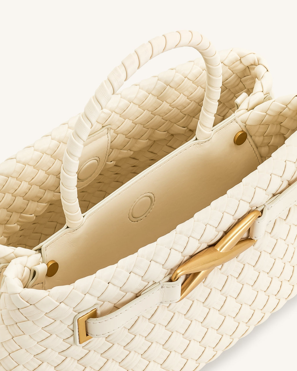 Elora | Bolso Tote Tejido Blanco