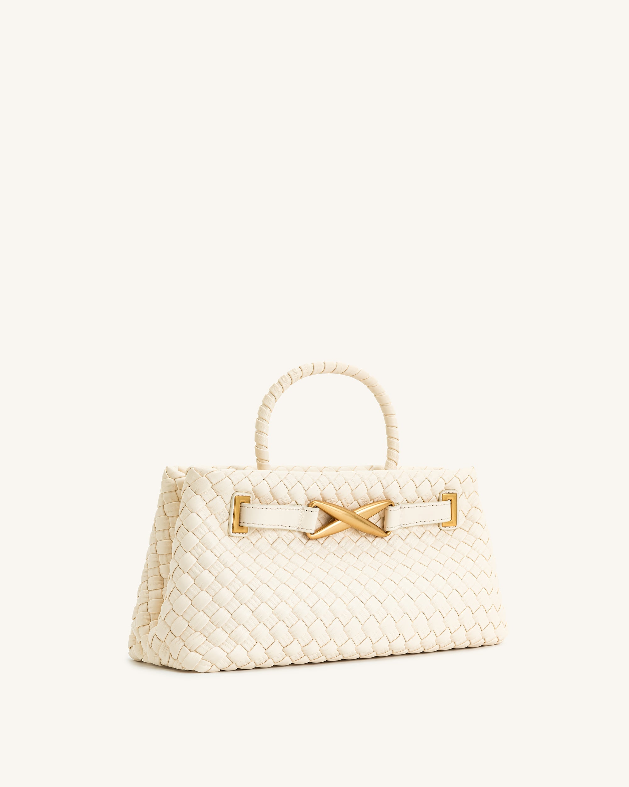 Elora | Bolso Tote Tejido Blanco