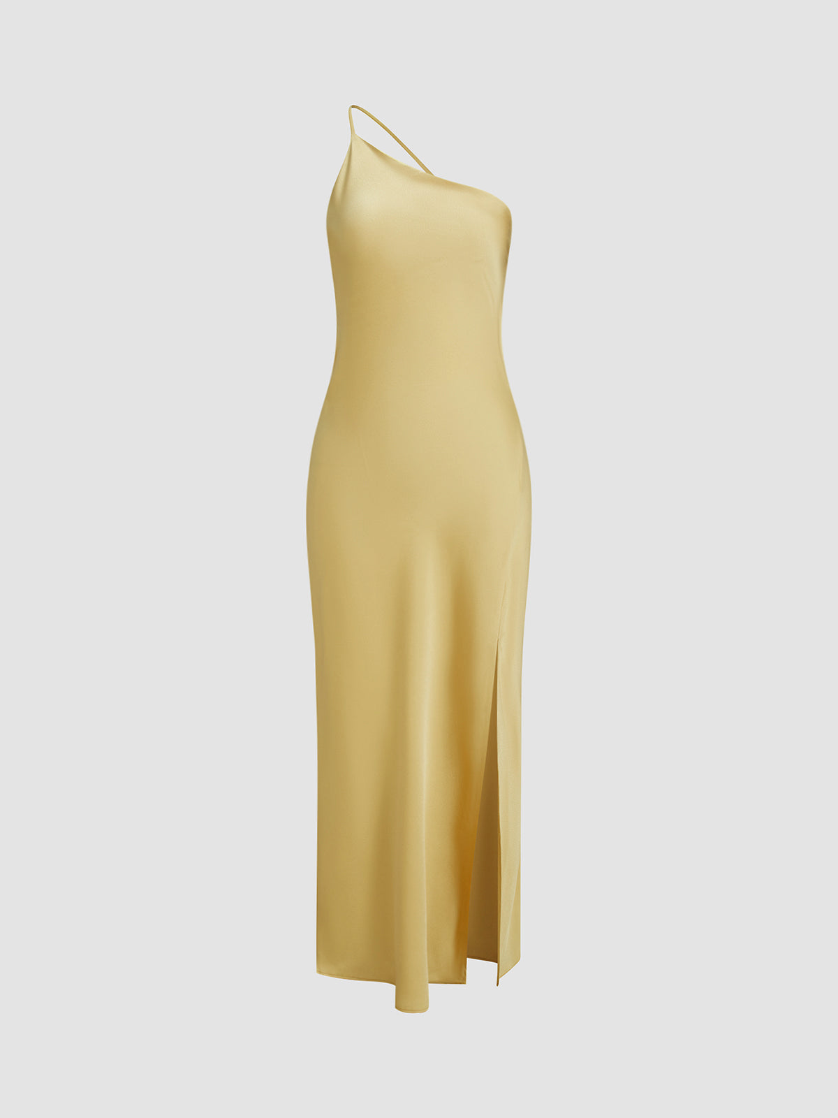 Moonlight | Vestido Largo Satinado con Abertura