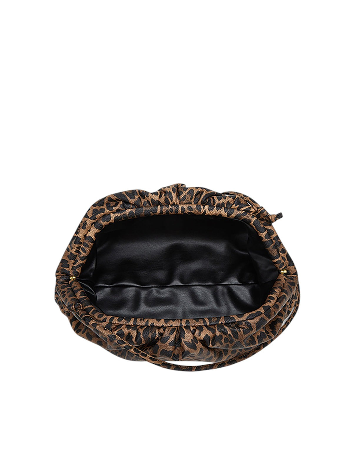 Bolso Nube Fruncido Estampado Leopardo