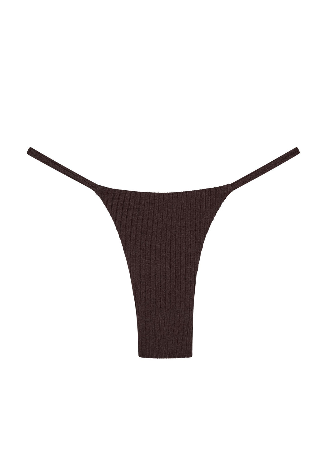 Braga de Bikini Barbados Espresso – Textura Canalé Ancho