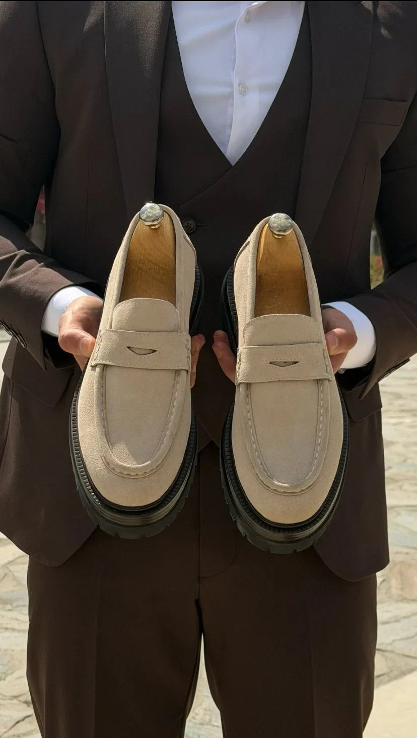 Mocasines Penny de Ante Beige