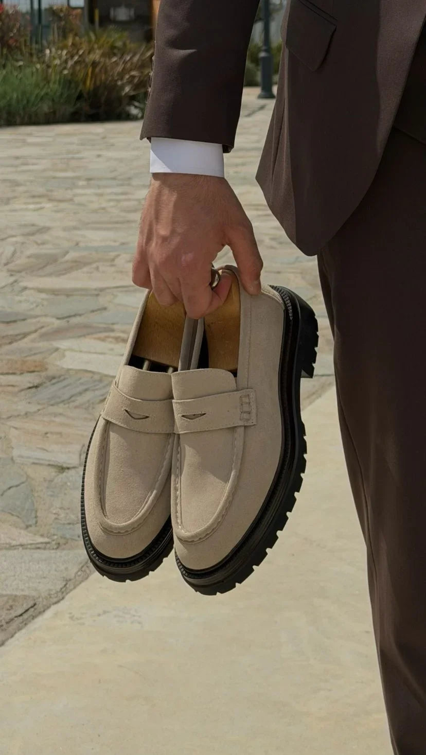 Mocasines Penny de Ante Beige