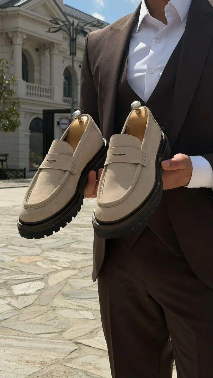 Mocasines Penny de Ante Beige