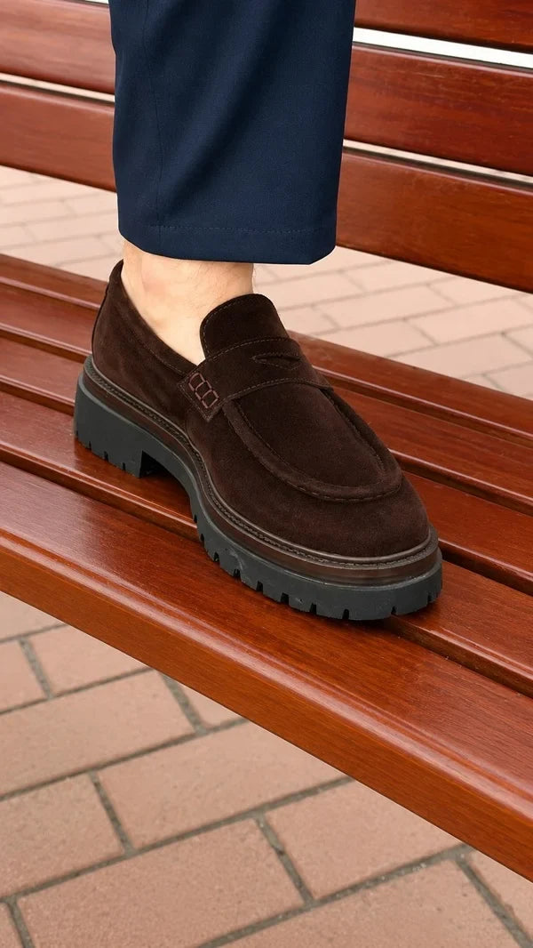 Mocasines Penny de Ante Marrón Oscuro