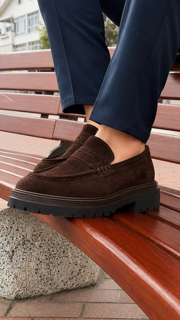 Mocasines Penny de Ante Marrón Oscuro