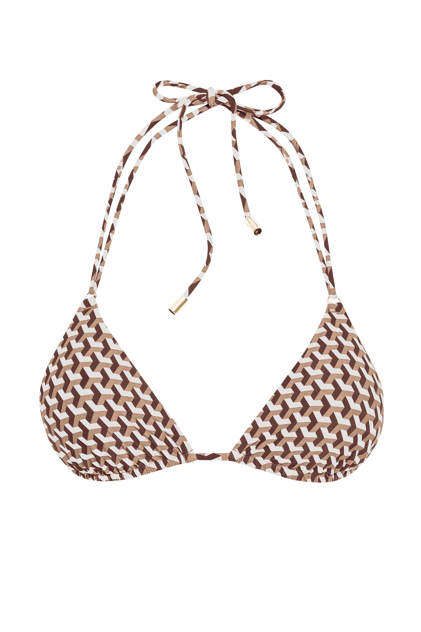 Top de Bikini Hanalei Husk Geo – Diseño Geométrico Elegante