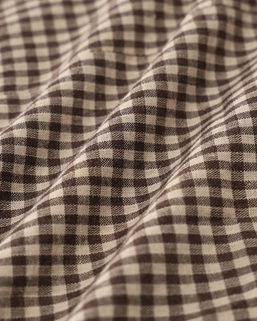 Brown Gingham Slip Mini Dress