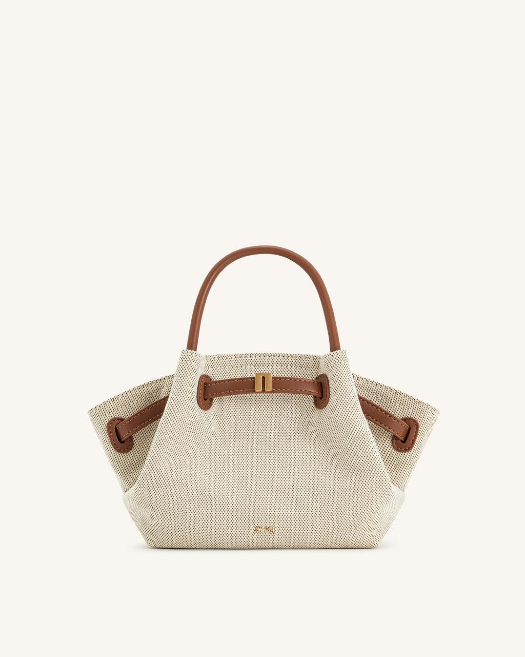 Hana | Mini Bolso Tote de Lona Marrón