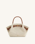 Hana | Mini Bolso Tote de Lona Marrón