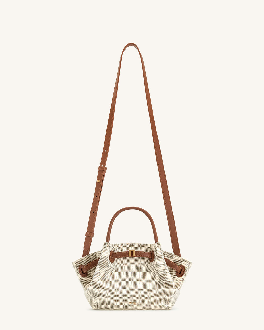 Hana | Mini Bolso Tote de Lona Marrón