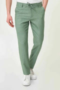Laredo Green Drawstring Elastic Waistband Pants