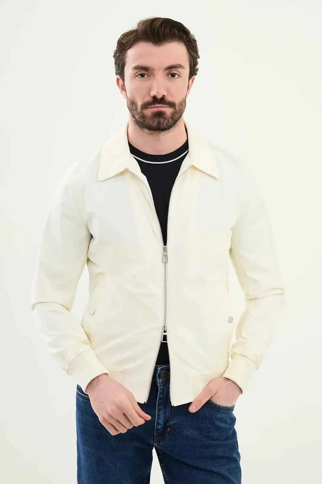 Chaqueta Harrington Laredo Blanco Roto