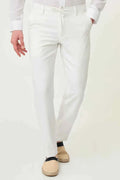 Laredo Off White Drawstring Elastic Waistband Pants