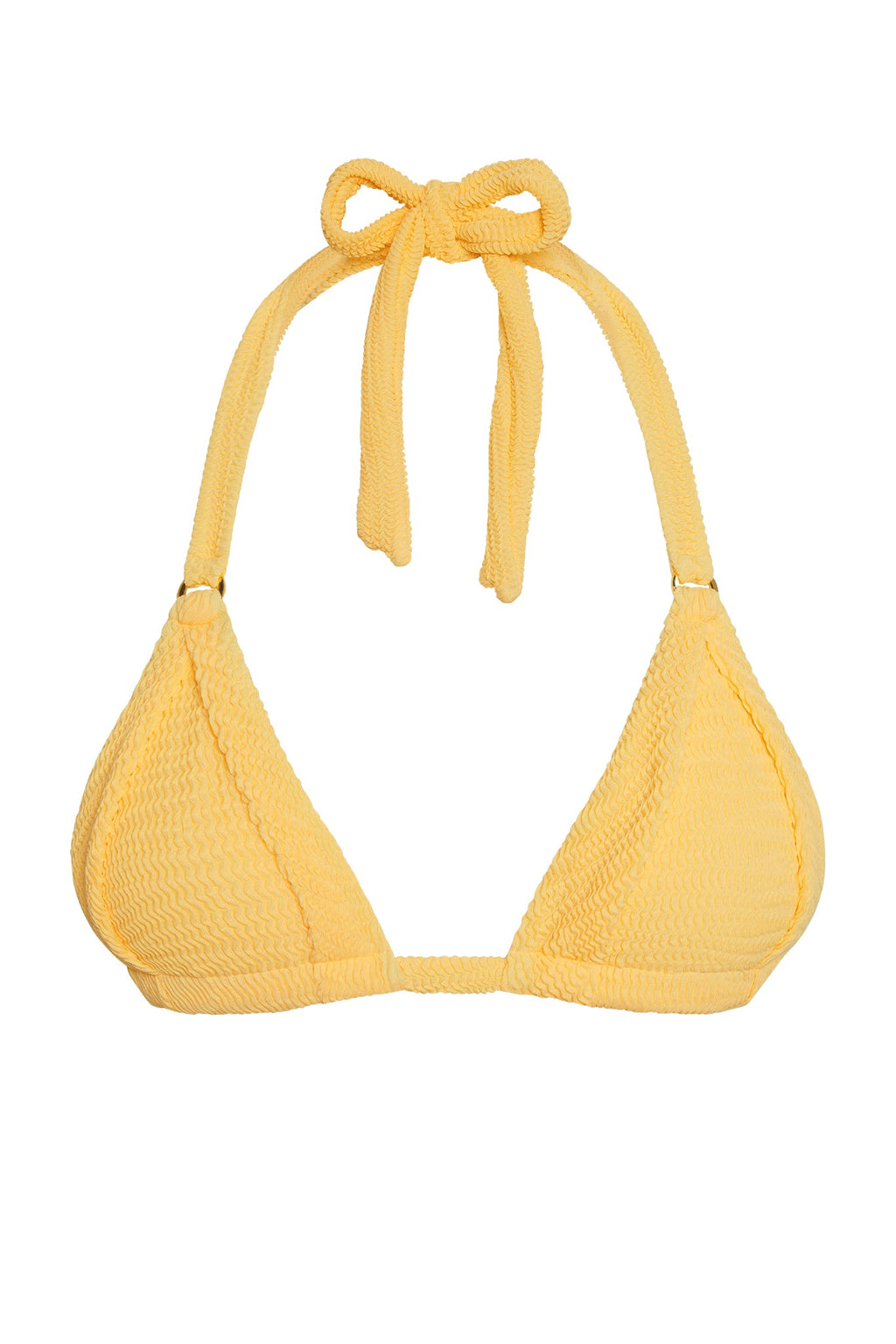 Top de Bikini Morocco Honey – Textura Crinkle Color Miel