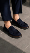 Mocasines Penny de Ante Azul Marino
