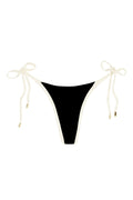 Braga de Bikini Tanga Palma Black/Ivory – Diseño Bicolor Elegante
