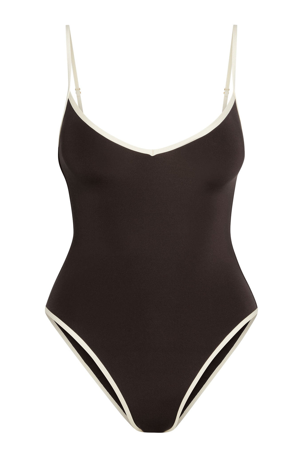 Bañador Ravello Espresso/Ivory – Diseño Bicolor Elegante en Marrón y Marfil