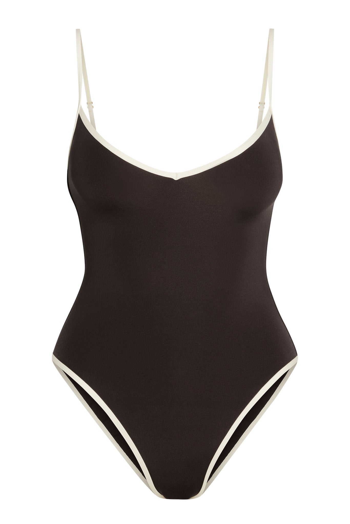 Bañador Ravello Espresso/Ivory – Diseño Bicolor Elegante en Marrón y Marfil