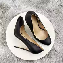 Zapatos Elegance Negro Mate Mujer