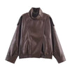 Chaqueta Oversize Premium de Polipiel para mujer