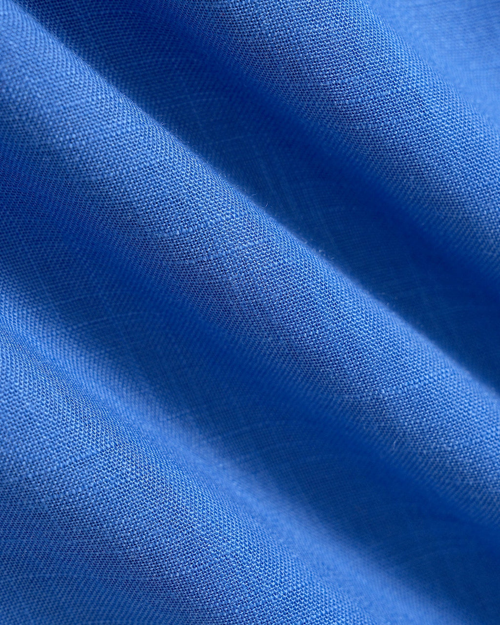 Blue Square Neck Tie Pockets Midi Dress