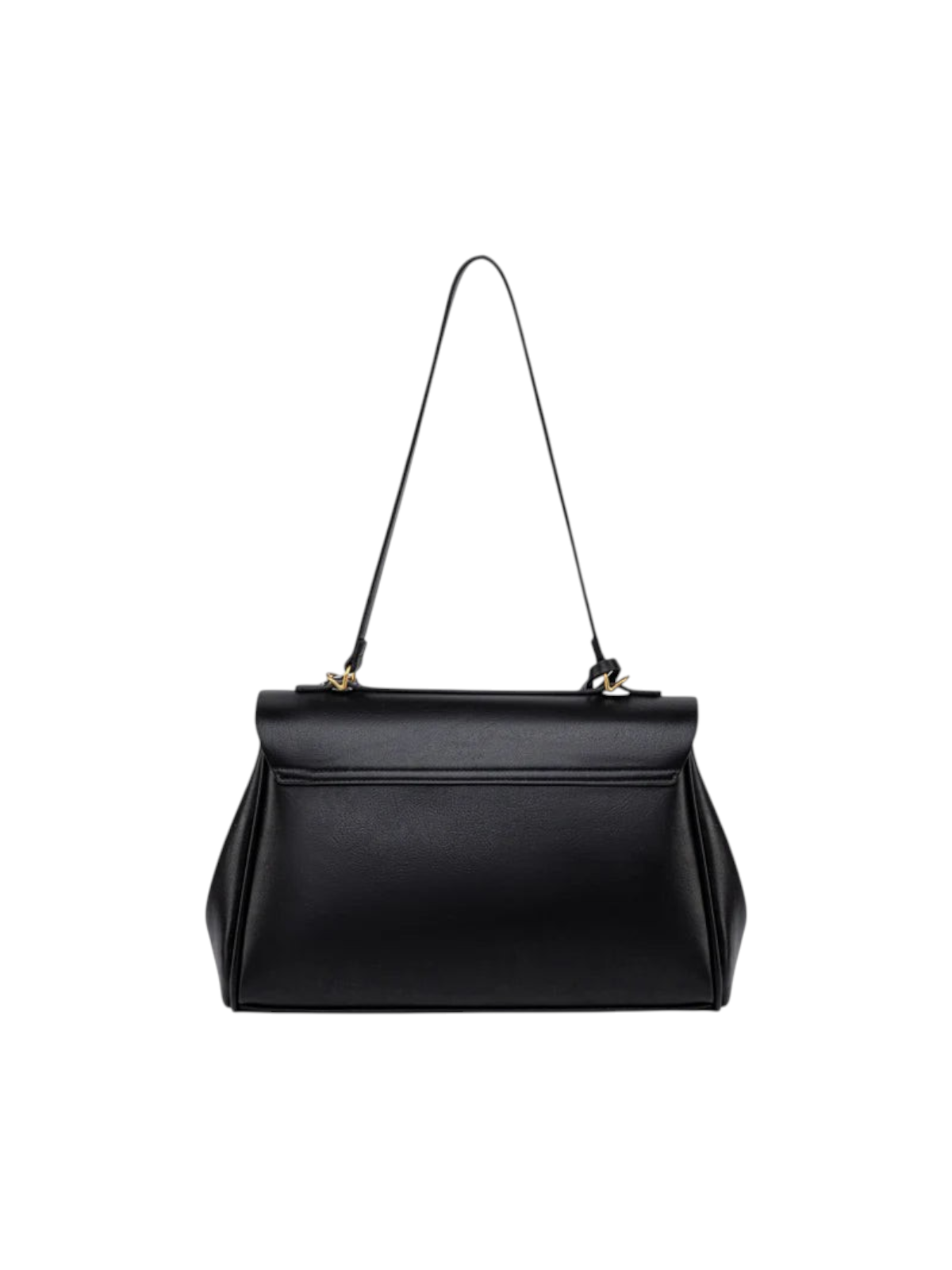 zevrion black minimalist XL tote bag for laptops with an adjustable shoulder strap and elegant structured design.