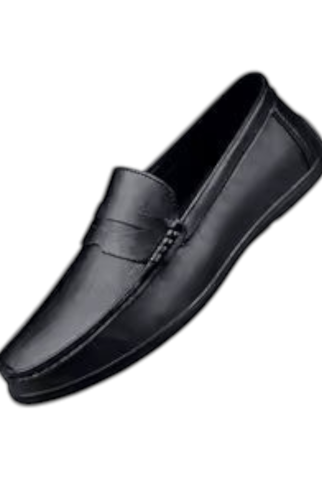 Mocasines premium de piel negra Zevrion para hombre, diseño clásico slip-on