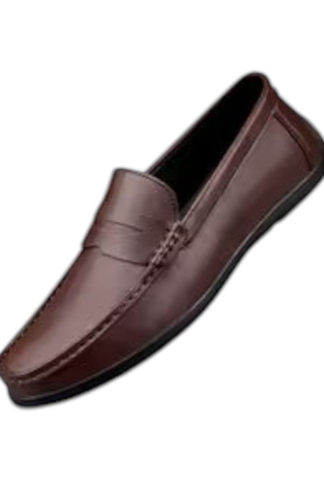 Zevrion premium brown leather loafers for men with a classic slip-on design for formal and casual wear.