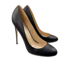 Tacones Noir Elegance de Zevrion en negro mate con punta redonda clásica