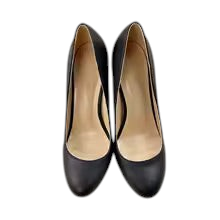 zevrion Noir Elegance women's matte black high heels with a classic round toe design for a sophisticated look.